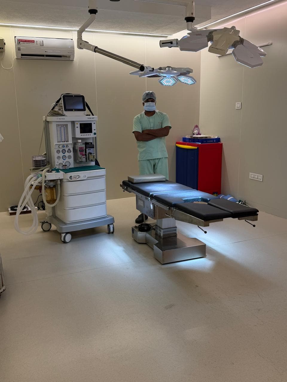 Surgeon in the operating theatre